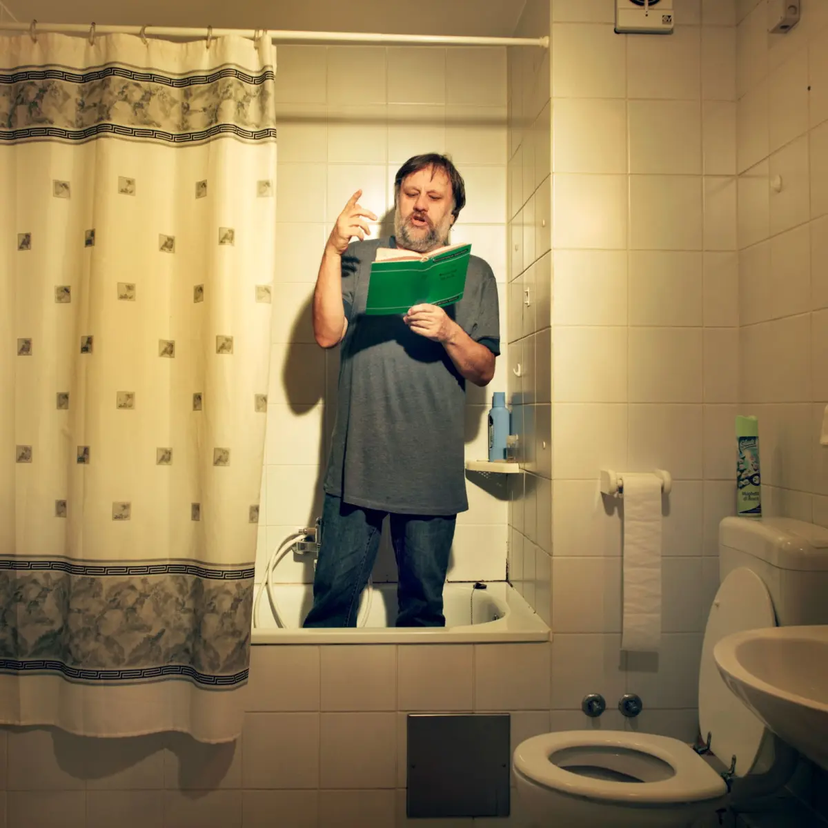 Portrait Assignment - Slavoj Žižek for "der Spiegel"
