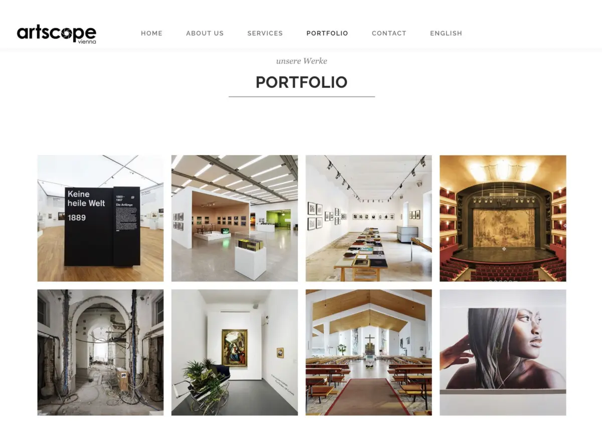ARTSCOPE VIENNA Webpage online