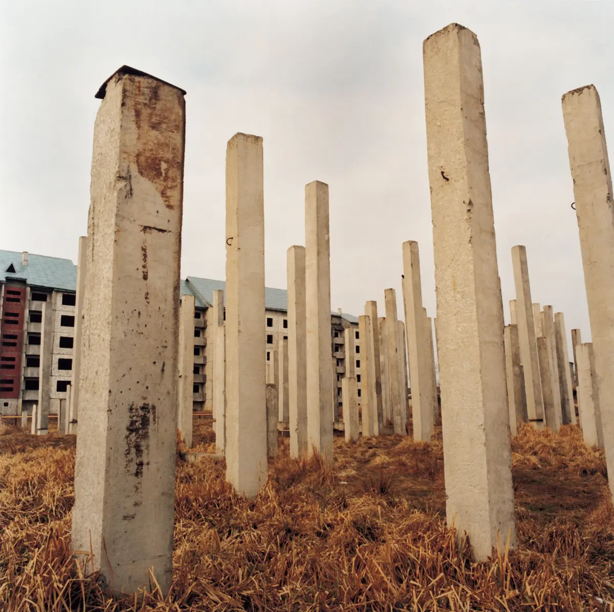 Ruins of a building site near Kolomija