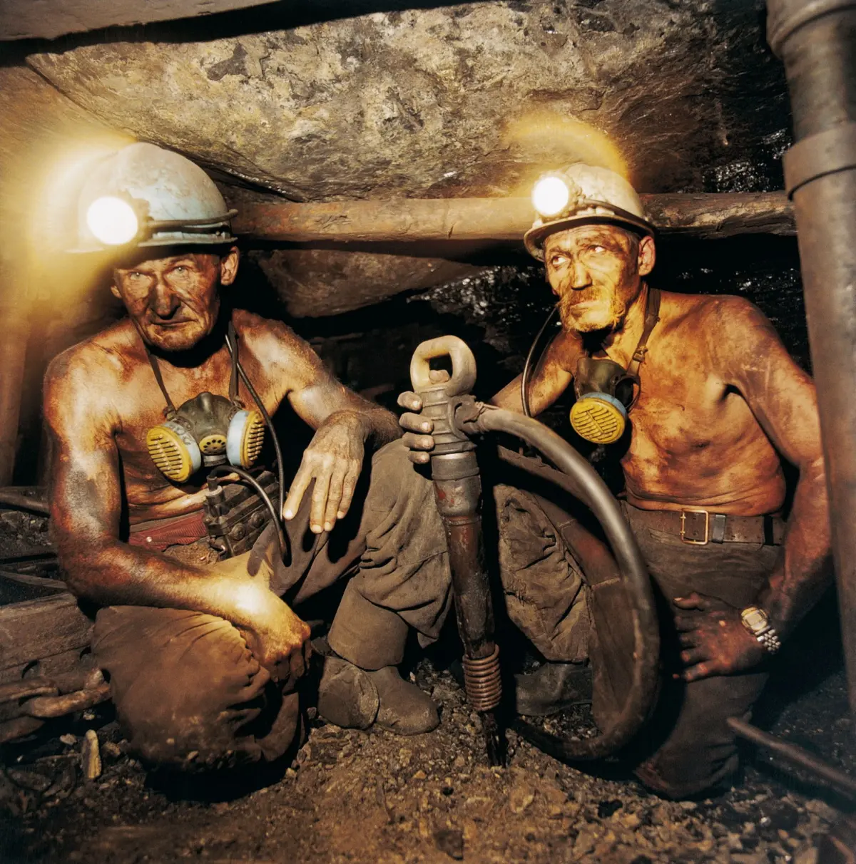 600 metres below the surface in the Matrovskaya coal mine in Lisichansk