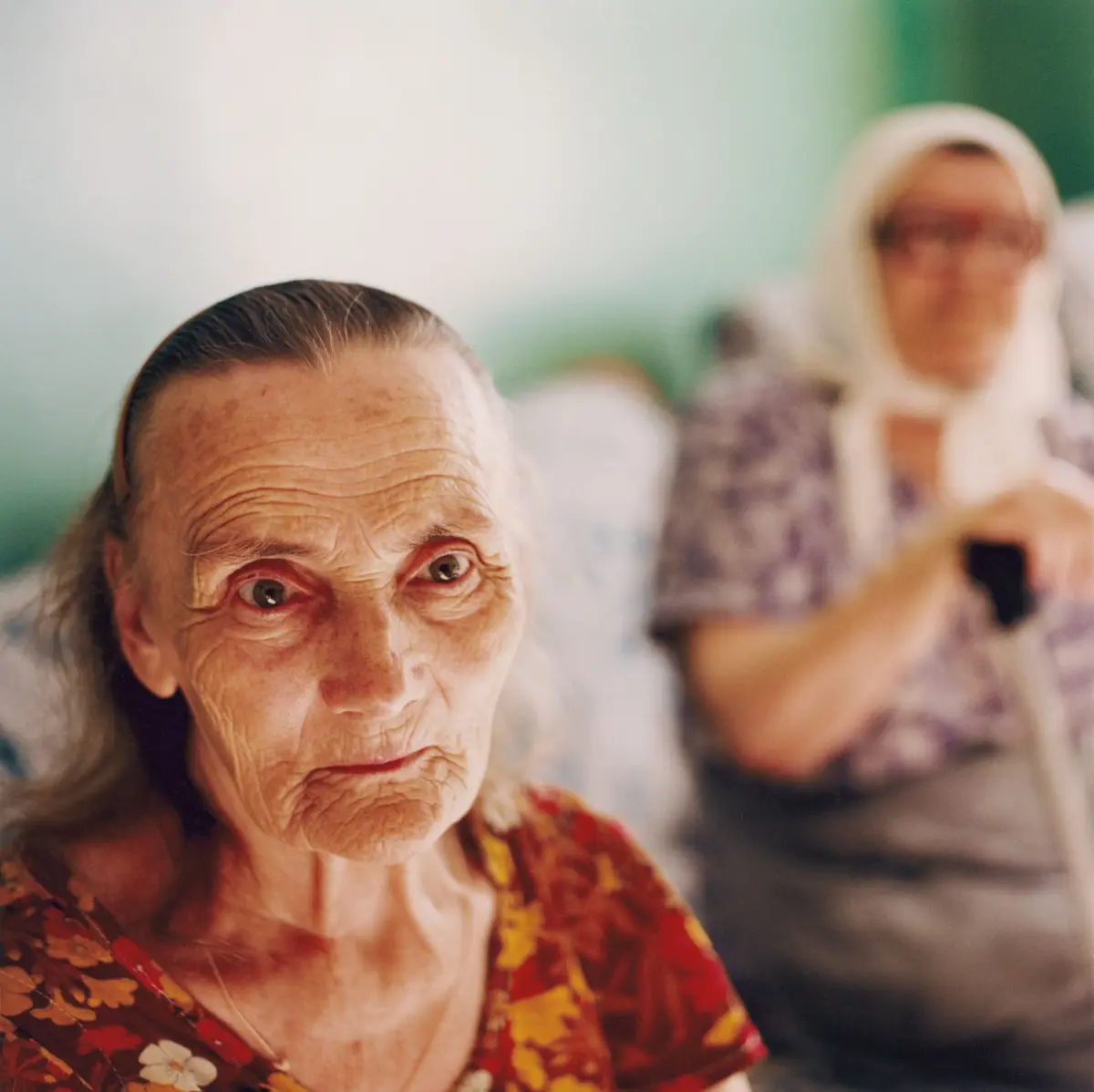 Resident of the old people's home in Lugans'k