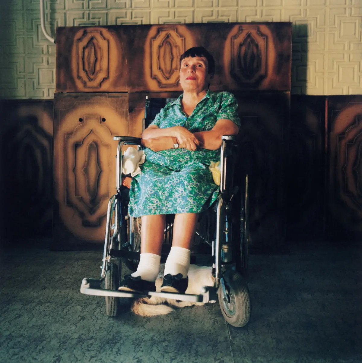 Resident of the old people's home in Lugans'k