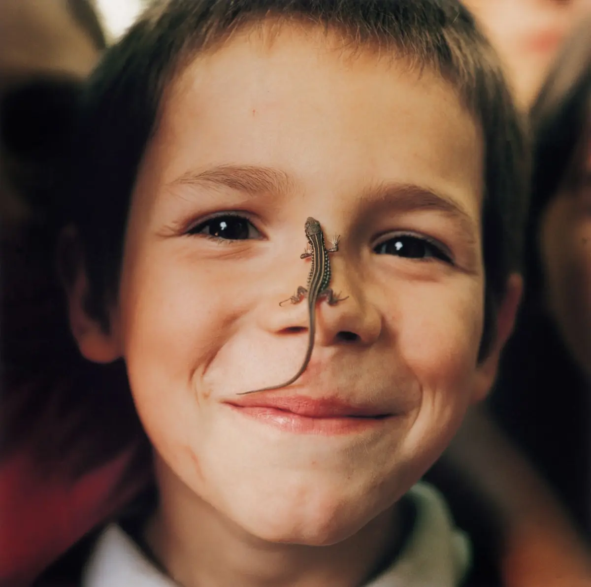 A street child in the Caritas children's summer camp on the outskirts of Kharkiv