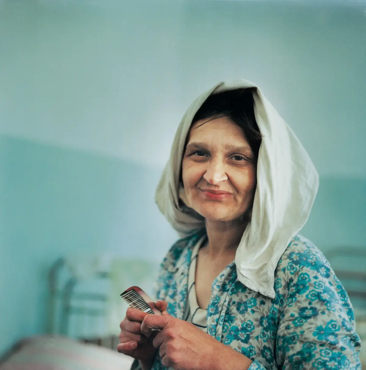 Portrait of a patient in the psychiatric clinic in Ivano-Frankivsk