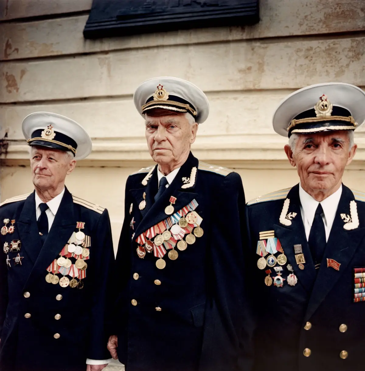 Former highly decorated military officers of the Russian Black Sea Fleet in Sevastopol/ Crimea