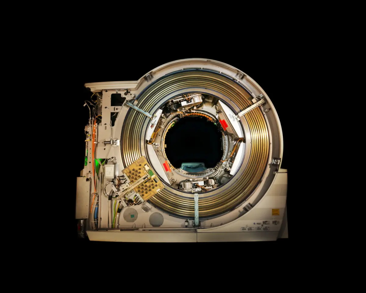 Computerized tomography device SOMATOM Definition Flash from the company Siemens Healthcare GmbH, photographed at Landesklinikum Mödling, Austria.