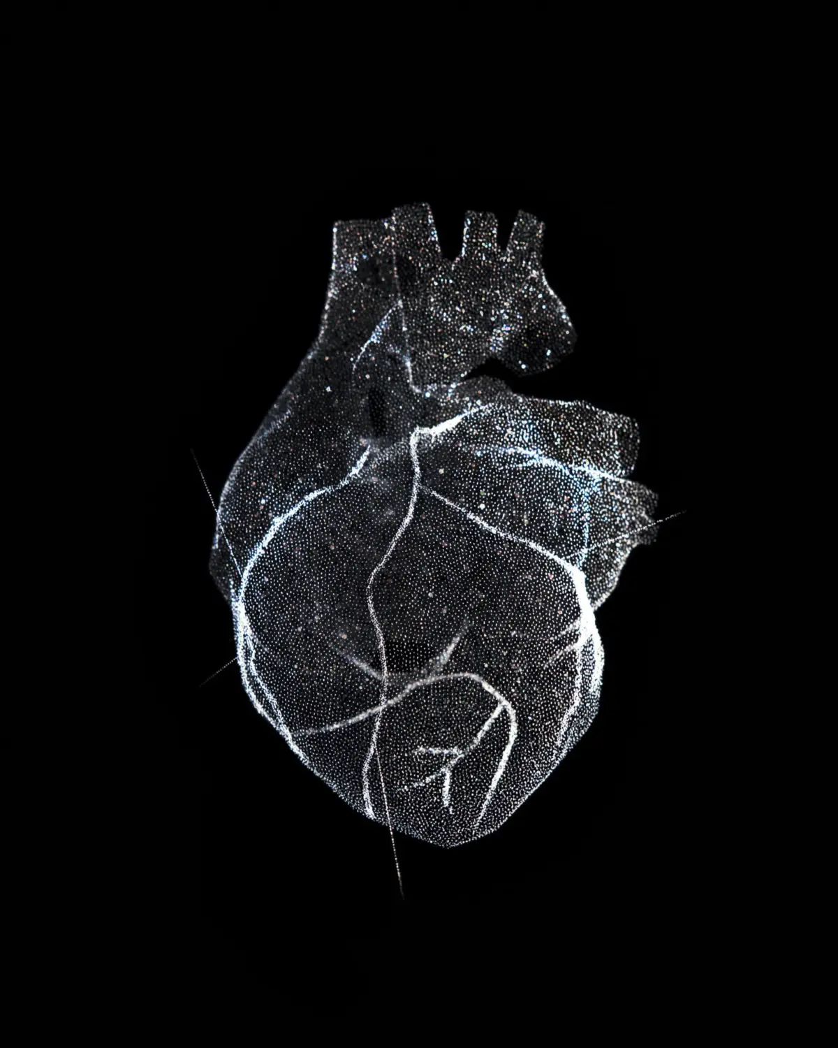 Glass model of a heart for demonstration purposes only. Medtronic, Inc.